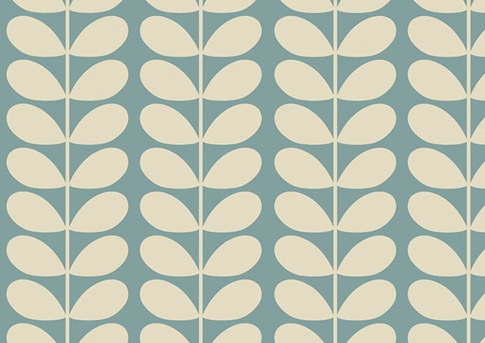 Orla Kiely Solid Stem, Duckegg - Twist&Fit Roller Blind - Image 6